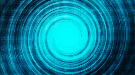 Circle Warp Technology on Future Background,Hi-tech Digital and Communication Concept design,Free Space For text in put,Vector illustration.