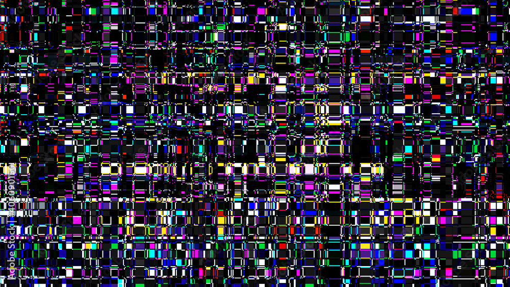 Poster glitch background. unusual glitch vector backdrop. computer screen error. digital pixel noise. telev