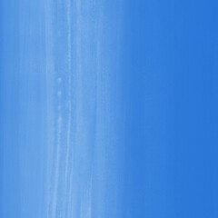 Blue ink and watercolor texture on white paper background. Gradient paint strokes and decalcomania effect. Hand-painted gouache abstract image. Mess on the canvas.