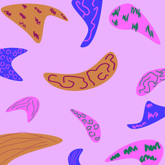 Seamless pattern with abstraction