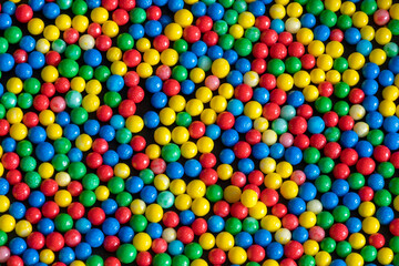 background composed of balls of different colors