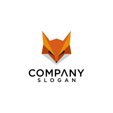 modern fox head logo design inspiration