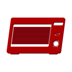 Pink microwave sign on a white 3d background, vector