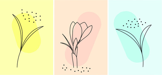 Abstract background with brushstroke shapes in trendy shades of gray, blue and red. Doodle drawings for web screensavers, template for cover or postcard design in modern style.