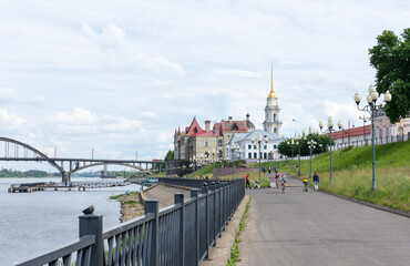 Volga Park, photo taken on a sunny summer day