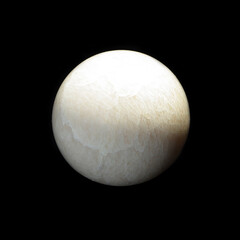 moonstone ball on black background 