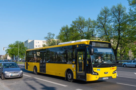 Public transportation city bus in city of Berlin