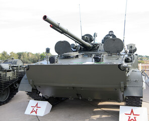 BMP-3 infantry fighting vehicle at a military training ground