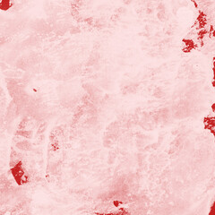 Red ink and watercolor texture on white paper background. Paint leaks and decalcomania effects. Hand-painted gouache abstract image. Mess on the canvas.