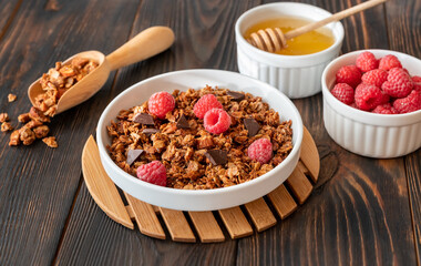 Bowl of homemade granola