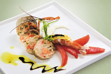 Galantine de Salmão e Caviar / Galantine of Salmon and Caviar