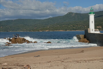 Propriano, le phare en Corse