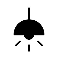 downlight icon logo or illustration with solid stroke style vector design. perfect use for web, mobile app, pattern, design etc.