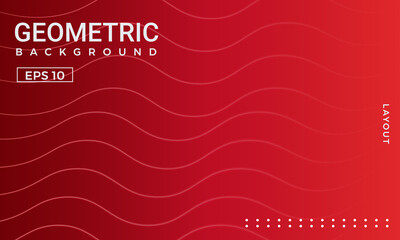 Red gradient geometric background. Perfect for copybook brochures, school books, Notebook paper, book, magazine template.