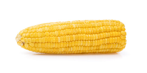 Sweet corn on white background