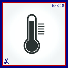 Thermometer vector icon