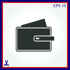 Wallet vector icon
