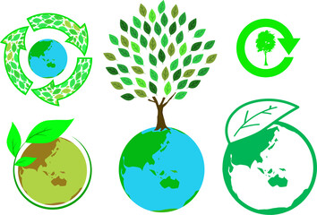 エコロジーマークと地球