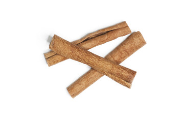 Cinnamon sticks isolated on a white background