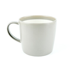 Ceramic Mug or cup closeup isolated on white background, Mug empty mock-up