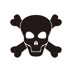 skull icon vector illustration sign