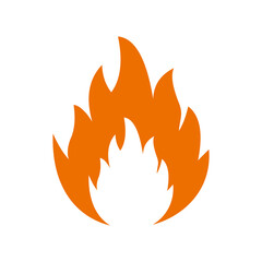 fire icon vector illustration sign