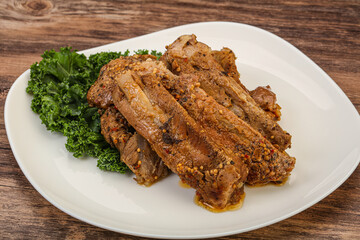 Stewed pork ribs with spices