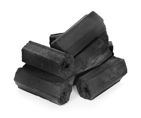 charcoal isolated on a white background