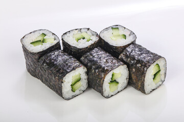 Japanese traditional roll with cucumber