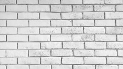 white brick wall texture background. brick work with high relief for interior decoration.