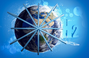 Wasserstoff - H2 - Versorgung - Technologie