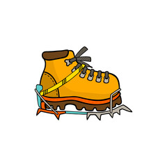 Mountain Boots Illustration