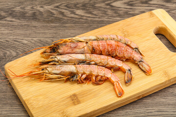 Tasty big Langoustine over the board
