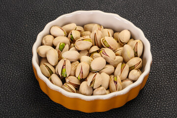 Pistachio nuts heap