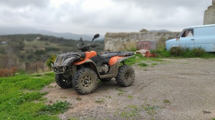 tractor on the field