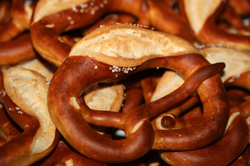 German Pretzel called Brezel – very popular Bread in Southern Germany