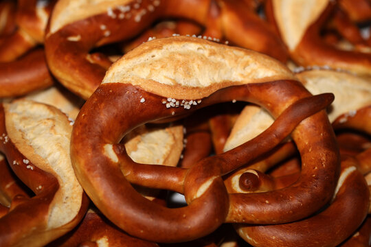 German Pretzel called Brezel – very popular Bread in Southern Germany