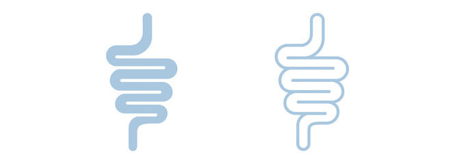 Intestinal tract icon isolated on white background