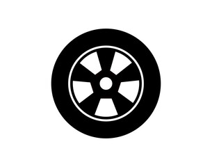 Fototapeta premium car Wheel - tire icon vector
