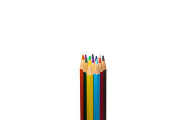 Fototapeta premium 12 PCs colored coloring pens standing side by side