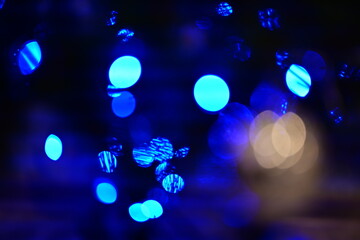 background of colorful defocused lights