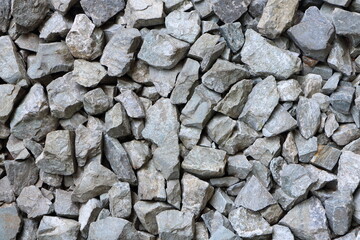 texture group of gray and black rocks for background