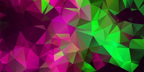 Abstract Neon Triangle Design Background