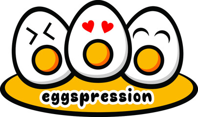illustration of an egg logo egg