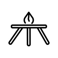 laboratory stove icon outline icon
