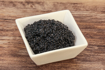 Luxury strugeon fish black caviar