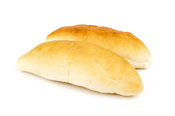 banh mi - hot dog bun or vietnamese bread isolated on white background