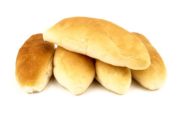 banh mi - hot dog bun or vietnamese bread isolated on white background