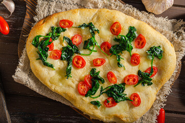 Homemade focaccia simple