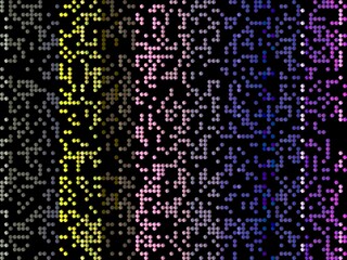 Squares, colors, lights, design led display